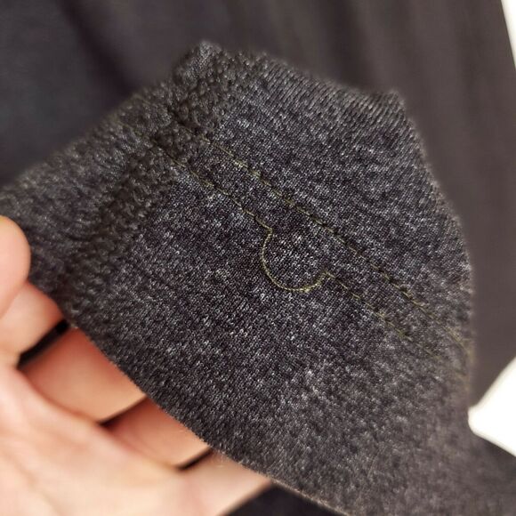 Lululemon Kung Fu Pants L Gray Hip Back Pockets Flat Seams Gym Training - Picture 8 of 10